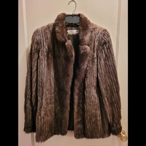 Vintage Mink Fur Coat Size 12